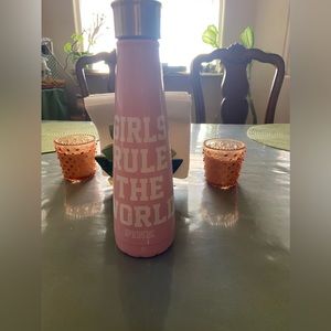 Pink Brand, 2010 “Girls Rule the World“, Stainless Steel Beverage Bottle 15 oz.